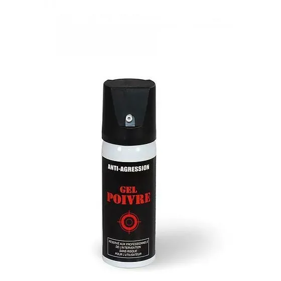 Aérosol lacrymogène gel poivre 50ml