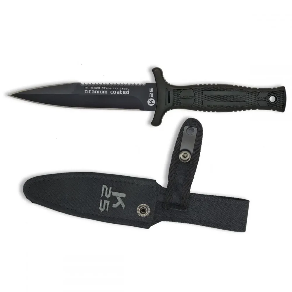 POIGNARD DE BOTTE K25 AVEC ETUI LAME 12