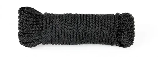 Drisse corde Ø 4 mm - longueur 15 m noir