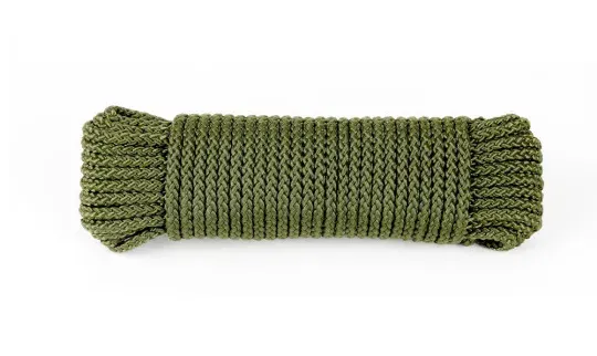 Drisse corde Ø 4 mm - longueur 15 m vert olive